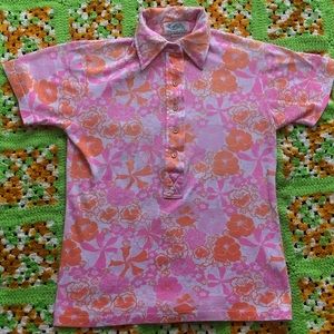 SOLD VINTAGE 60s Floral Lily Pulitzer Shirt